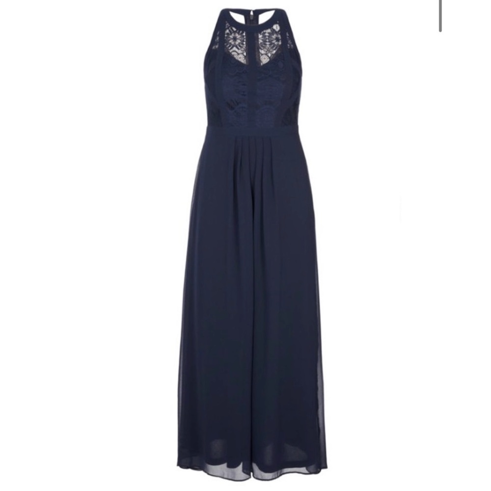 SALE! City Chic Panelled Bodice Maxi Navy Dress - Picture 2 of 3